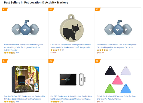 揭秘：独霸亚马逊Pet Location & Activity Trackers品类畅销榜Top5的卖家